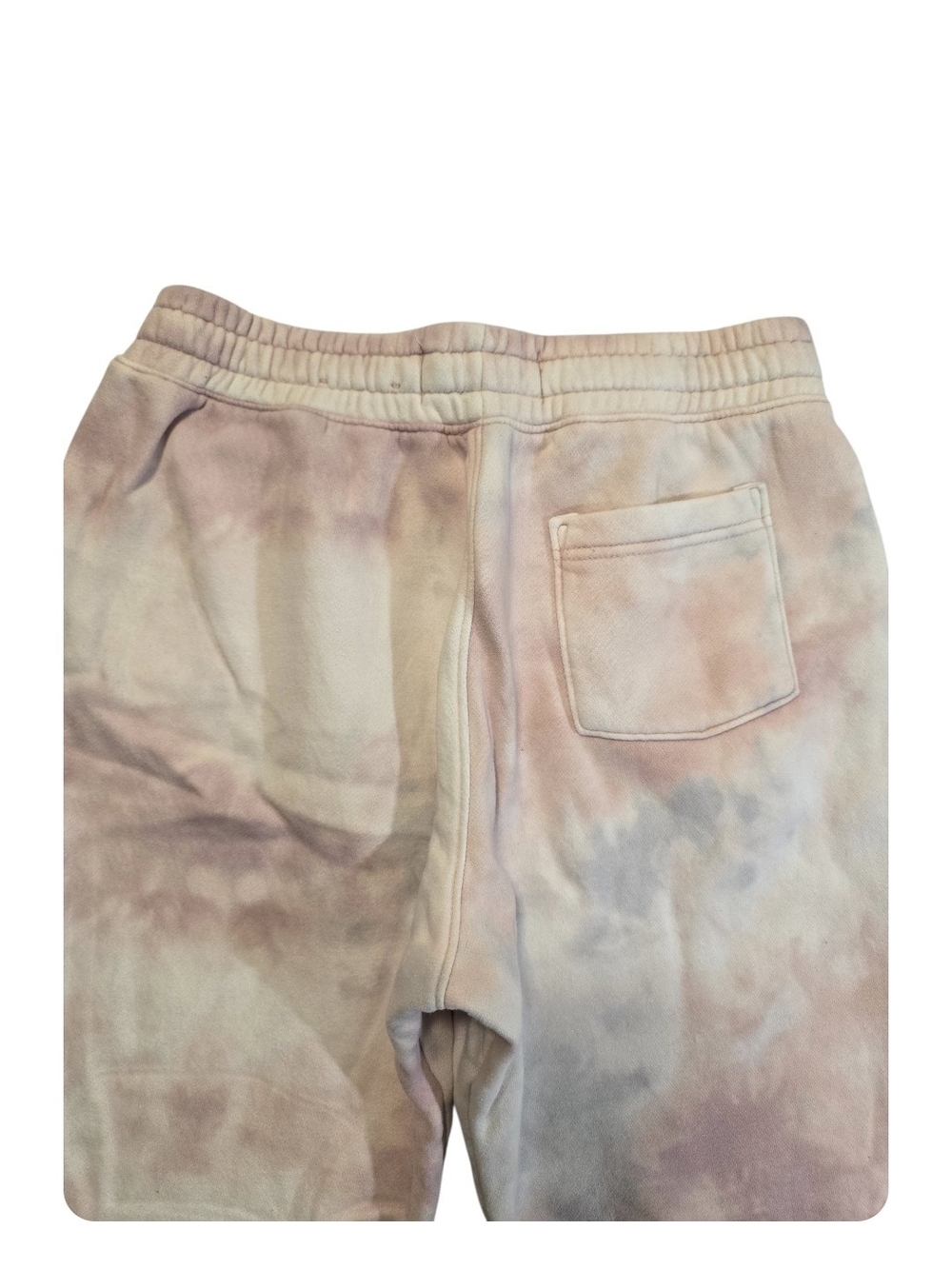 Hollister Womens Tie Dye Jogger Sweatpants Pink Logo Fleece Lounge Pants - Picture 5 of 15